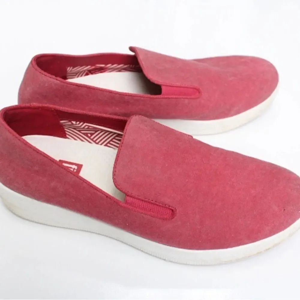 Fitflop | Superskate Loafer Slip On Flats Sneaker Sporty Red Shoe | 7
